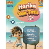 Artıbir Yayınları 1. Sınıf Harika Yaz Tatili Seti 10 Haftalık Program ve 2 Hikaye İçeren Eğitici Kitap