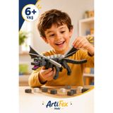 ArtiFex Hobi Ender Dragon Figürü | Hareketli Kanatlı Minecraft Ejderha Oyuncağı | 6+ Yaş Koleksiyon ve Dekor Figürü