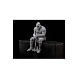 ArtiFex Hobi God of War Kratos Oturan Dekoratif Biblo | Gamer Masaüstü Dekoru | 3D Baskı Figür | Oyun Odası Aksesuarı | Hediyelik Koleksiyon
