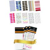 Artikel 10'lu Tırnak Dövmesi Seti -3 Tırnak Sticker Seti Nail Art Tattoo ART-581