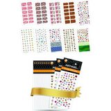Artikel 10'lu Tırnak Dövmesi Seti -4 Tırnak Sticker Seti Nail Art Tattoo ART-582