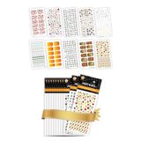 Artikel 10'lu Tırnak Dövmesi Seti -6 Tırnak Sticker Seti Nail Art Tattoo ART-584