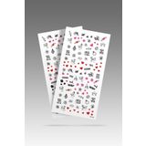 Artikel 2' Li Evlilik Sembolleri Tırnak Dövmesi, Tırnak Tattoo, Nail Art, Tırnak Sticker