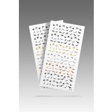 Artikel 2' Li Kuşlar Tırnak Dövmesi, Tırnak Sticker, Nail Tattoo, Nail Art
