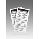 Artikel 2' Li Nota Tırnak Dövmesi, Tırnak Sticker, Nail Tattoo, Nail Art