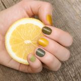 Artikel 2' Li Zigzag Çizgiler Tırnak Dövmesi, Tırnak Sticker, Nail Tattoo, Nail Art