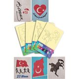 Artikel 23 Nisan Çocuk Bayramı, Tuz Boyama Oyunu 5 Li Seti , Eğitici Aktivite , Kum Boyama Oyunu TB-035 - Renkli