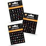 Artikel 3'lü Tırnak Sticker Seti-3 , Nail Sticker, Nail Art,tırnak Sticker