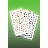 Artikel 4'Lü Tırnak Dövmesi Seti, Tırnak Sticker Seti, Nail Art, Tattoo - 18