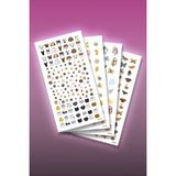 Artikel 4'lü Tırnak Dövmesi Seti, Tırnak Sticker Seti, Nail Art, Tattoo - 1