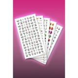 Artikel 5'Li Tırnak Dövmesi Seti, Tırnak Sticker Seti, Nail Art, Tattoo - 10