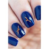 Artikel Artikel Bronz Kuşlar Metalik Tırnak Sticker, Nail Sticker, Nail Art