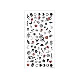 Artikel Artikel Ezoterik-1 Tırnak Dövmesi, Tırnak Tattoo, Nail Art, Tırnak Sticker