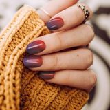 Artikel Artikel Kırmızı - Lacivert Ombre Tırnak Dövmesi, Tırnak Tattoo, Nail Art, Tırnak Sticker, Nail Sticker
