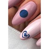 Artikel Artikel Lacivert Karışık Şekiller Metalik Tırnak Sticker, Nail Sticker