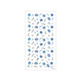 Artikel Artikel Mavi Çiçekler Tırnak Dövmesi, Tırnak Tattoo, Nail Art, Tırnak Sticker