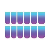 Artikel Artikel Mavi - Lila Ombre Tırnak Dövmesi, Tırnak Tattoo, Nail Art, Tırnak Sticker, Nail Sticker