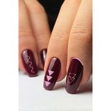 Artikel Artikel Pembe Etnik Çizgiler Metalik Tırnak Sticker, Nail Sticker, Nail Art