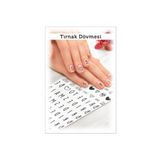 Artikel Bride Harf Karakterli Tırnak Dövmesi,tırnak Tattoo,nail Art ,tırnak Sticker 10X15 cm