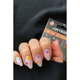 Artikel Çiçekler Nail Art Tırnak Sticker