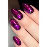 Artikel Fuşya Renk Hologram Desenli Transfer Tırnak Dövmesi, Tırnak Sticker, Nail Tattoo, Nail Art - Bordo Mat