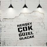 ARTİKEL Her Şey Çok Güzel Olacak Stencil Boyama şablonu 30x30 cm, Duvar Stencil, Fayans Stencil