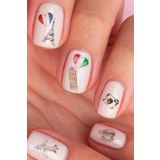 Artikel İtalya, İngiltere ve Fransa Tırnak Dövmesi, Tırnak Tattoo, Nail Art, Tırnak Sticker