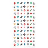 Artikel Karışık Şekiller- 2 Tırnak Dövmesi, Tırnak Tattoo, Nail Art, Tırnak Sticker