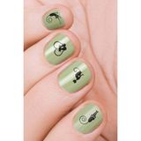 Artikel Kedi Tırnak Dövmesi Tırnak Tattoo Nail Art Sticker 12,5 x 6,5 cm Su Transfer Geçici