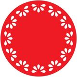 Artikel Kırmızı Keçe Amerikan Servisi, Supla 6'lı Servis Takım -433 - 32 x 45 cm