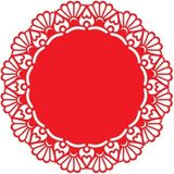 Artikel Kırmızı Keçe Amerikan Servisi, Supla 6'lı Servis Takım -440 - 32 x 45 cm