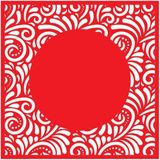 Artikel Kırmızı Keçe Amerikan Servisi, Supla 6'lı Servis Takım -441 - 32 x 45 cm
