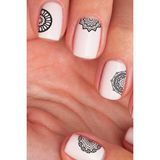 Artikel Mandala Desenler Tırnak Dövmesi 12,5 x 6,5 cm Su Transfer Tırnak Sticker ile Nail Art