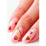 Artikel Mini Çilekler Tırnak Dövmesi, Tırnak Tattoo, Nail Art, Tırnak Sticker