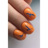 Artikel Mor Kuşlar Metalik Tırnak Sticker, Nail Sticker, Nail Art