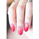 Artikel Pembe - Kırmızı Ombre Tırnak Dövmesi, Tırnak Tattoo, Nail Art, Tırnak Sticker, Nail Sticker