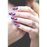 Artikel Renkli Kare Desenler Tırnak Dövmesi, Tırnak Tattoo, Nail Art, Tırnak Sticker