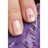 Artikel Renkli Şekiller Tırnak Dövmesi, Tırnak Tattoo, Nail Art, Tırnak Sticker