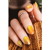 Artikel Sarı - Turuncu Ombre Tırnak Dövmesi, Tırnak Tattoo, Nail Art, Tırnak Sticker, Nail Sticker