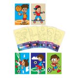 Artikel Sporcular Tuz Boyama Oyunu 5 li Set -2 , Eğitici Aktivite , Kum Boyama Oyunu TB-052
