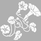 Artikel ST-345 Quad Art Nouveau Karo Stencil Tasarımı 30x30 cm Kanvas Tablo