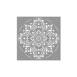 Artikel ST-676 Mandala 23 Stencil Tasarımı 30x30 cm Kanvas Tablo