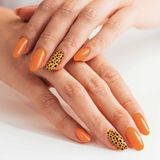 ARTİKEL Turuncu Benekli Tırnak Dövmesi,Tırnak Tattoo,Nail Art ,Tırnak Sticker