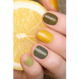 ARTİKEL Zigzag Çizgiler Tırnak Dövmesi,Tırnak Tattoo,Nail Art ,Tırnak Sticker