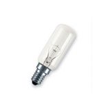 Artiko 40w Sarı ışık Şeffaf Avize, Davlumbaz, Aspiratör Ampul'ü E14 Duylu Şeffaf E Enerji 25x83mm Ebatlıdır