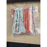 Artiko Klima Dış Ünite Ayak Montaj (Mantolama) Dübel Set 12MMX120MM Uzunluk 10 Lu Takım - Kirmizi