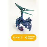 Artimon 3D Store Hareketli Pterodaktil 3D İskelet Dinozor Parlak Renk | Oyuncak Dinozor Figür