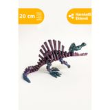 Artimon 3D Store Hareketli Spinosaurus 3D İskelet Dinozor Parlak Renk | Oyuncak Dinozor | İskelet Dinozor