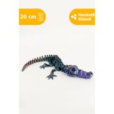 Artimon 3D Store Hareketli Timsah 3D İskelet Dinozor Parlak Renk | Oyuncak Dinozor | Dinozor Figür | İskelet Dinozor