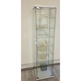 Artinokshome 7 RAFLI SADE CAM VİTRİN BEYAZ (Gümüşlük, Büfe, Koleksiyon, Sunu, Sergi, Kitaplık)